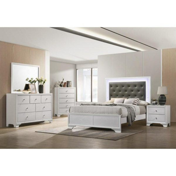 Glam Dresser And Mirror Set  |  Mirrored Dressers Bedroom Mirrored Dressers