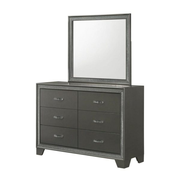 Glam Dresser & Mirror Set  |  Mirrored Dressers Bedroom Mirrored Dressers