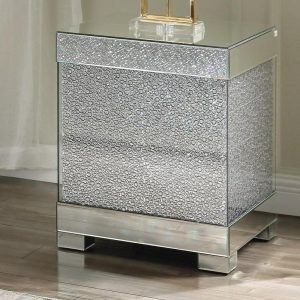 Glam End Table With Mirrored Top  |  End & Side Tables End & Side Tables End & Side Tables