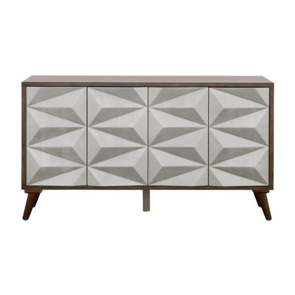 Glam Four Door Credenza  |  Accent Cabinets Accent Cabinets Accent Cabinets