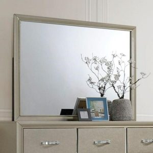 Glam Mirror With Champagne Finish  |  Bedroom Mirrors Bedroom Bedroom Mirrors