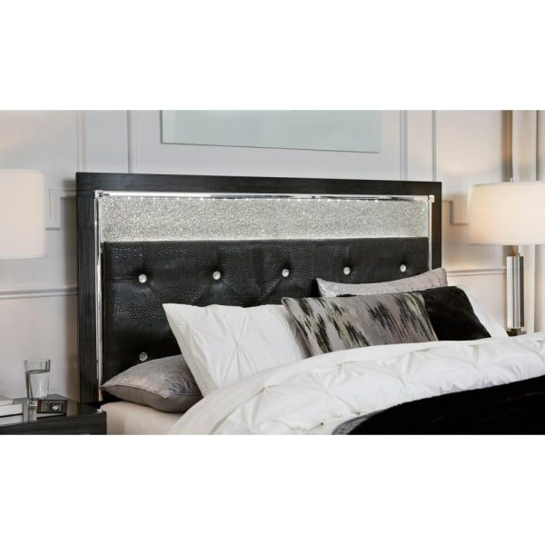 Glam Queen Upholstered Panel Headboard  |  Headboards Bedroom Headboards