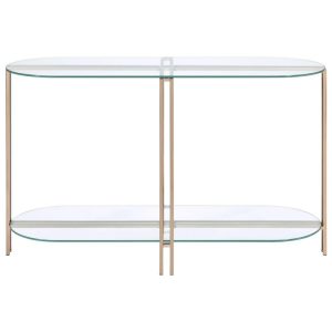 Glam Sofa Table With Glass Shelf  |  Sofa Tables Living Room Sofa Tables