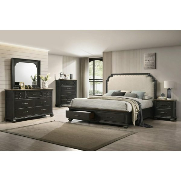 Hamilton Transitional 2-Drawer Night Stand  |  Nightstands Bedroom Nightstands