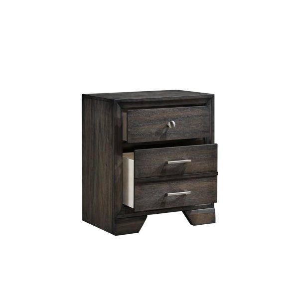 Jaymes Transitional 2-Drawer Nightstand  |  Nightstands Bedroom Nightstands