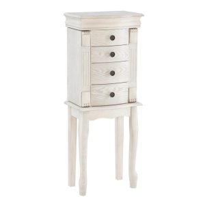 Jewelry Armoire – Off White  |  Jewelry Armoires Bedroom Jewelry Armoires