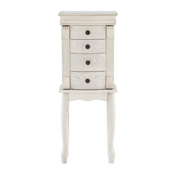 Jewelry Armoire – Off White  |  Jewelry Armoires Bedroom Jewelry Armoires