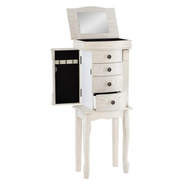 Jewelry Armoire – Off White  |  Jewelry Armoires Bedroom Jewelry Armoires