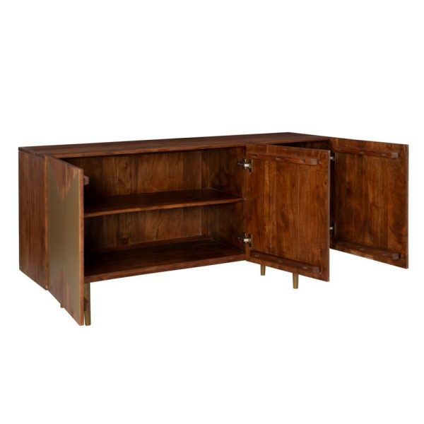 Kiera Acacia Wood Console  |  Accent Cabinets Accent Cabinets Accent Cabinets