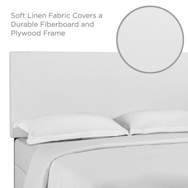 King And California King Upholstered Linen Fabric Headboard  |  Headboards Bedroom Headboards