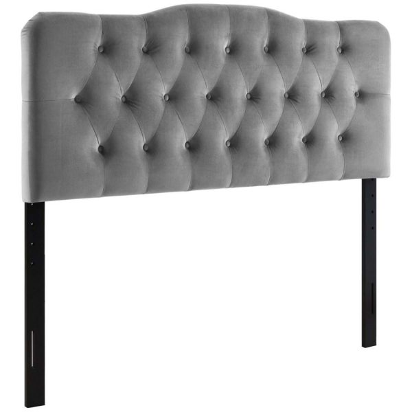 King Diamond Tufted Performance Velvet Headboard  |  Headboards Bedroom Headboards