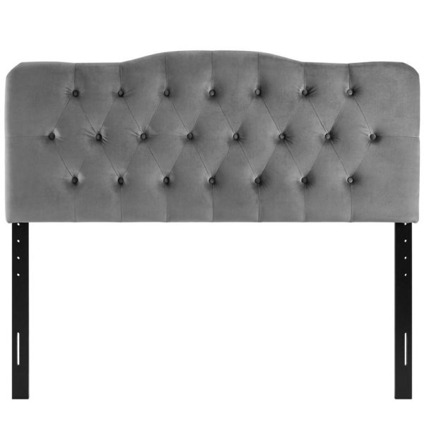 King Diamond Tufted Performance Velvet Headboard  |  Headboards Bedroom Headboards