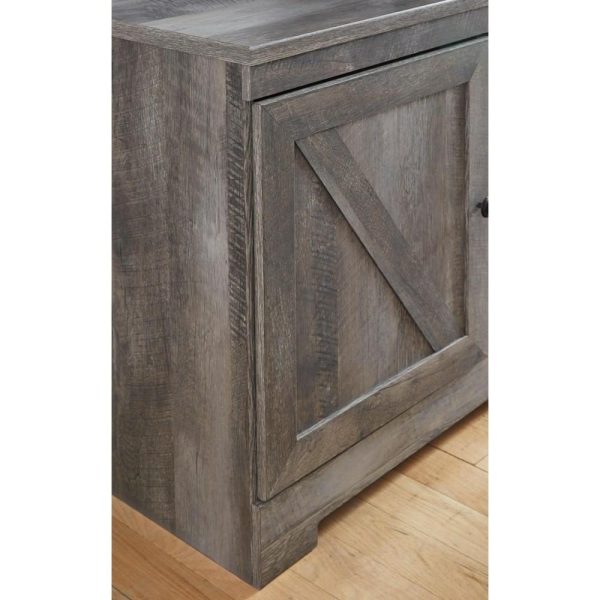 Large Tv Stand In Rustic Gray Finish With Fireplace  |  Tv Stands Living Room Tv Stands