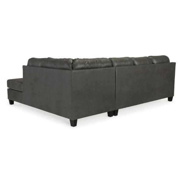 Leather Match 2-Piece Sectional With Chaise  |  Sofas Living Room Sectional Sofas