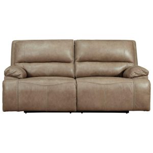 Leather Match 2-Seat Power Reclining Sofa W/ Adj Headrests  |  Sofas Living Room Sofas