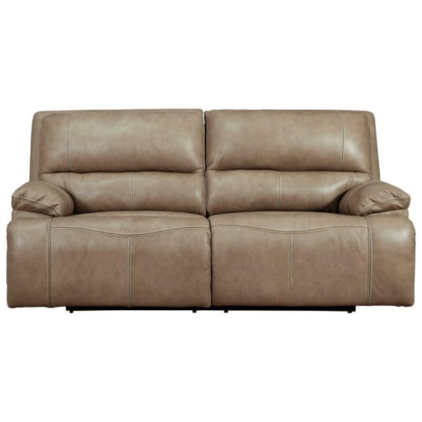 Leather Match 2-Seat Power Reclining Sofa W/ Adj Headrests  |  Sofas Living Room Sofas