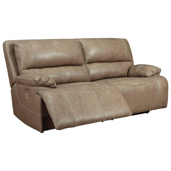 Leather Match 2-Seat Power Reclining Sofa W/ Adj Headrests  |  Sofas Living Room Sofas