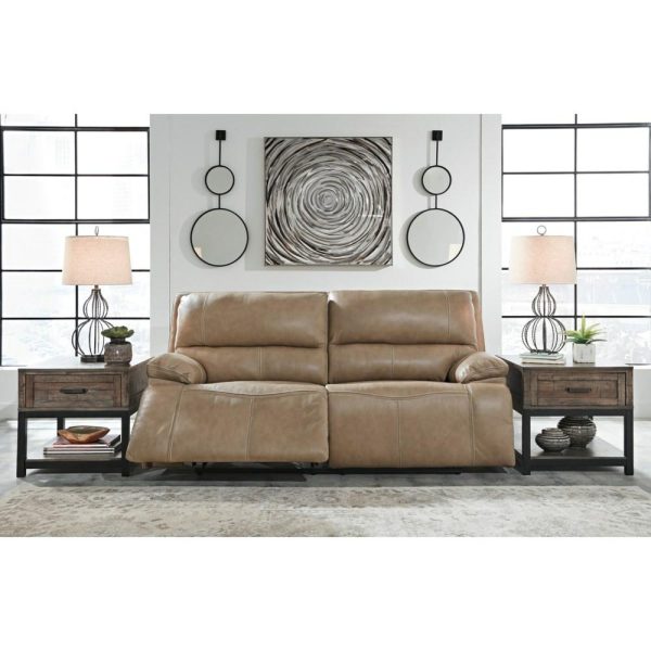 Leather Match 2-Seat Power Reclining Sofa W/ Adj Headrests  |  Sofas Living Room Sofas