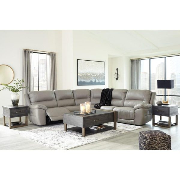 Leather Match 5-Piece Power Reclining Sectional  |  Sectional Sofas Living Room Sectional Sofas