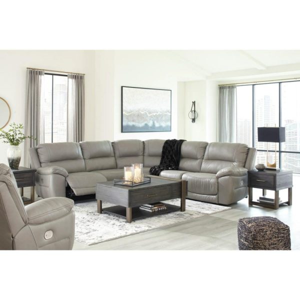 Leather Match 5-Piece Power Reclining Sectional  |  Sectional Sofas Living Room Sectional Sofas