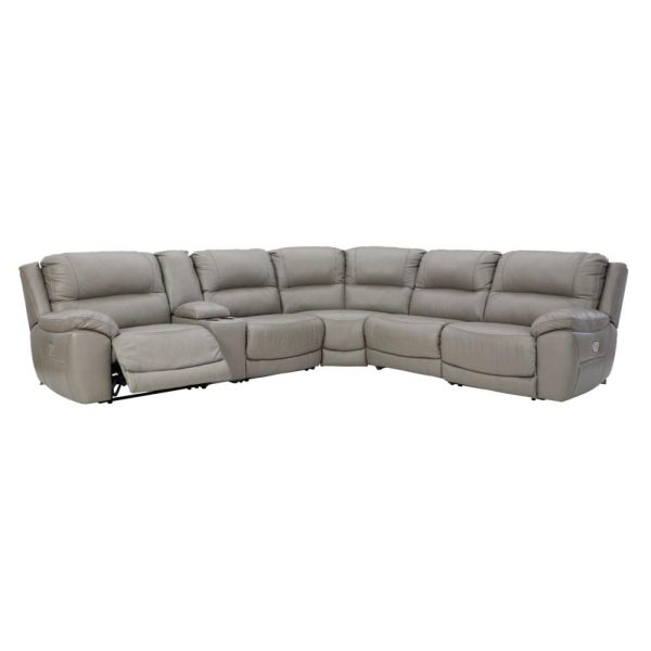 Leather Match 6-Piece Power Reclining Sectional  |  Sectional Sofas Living Room Sectional Sofas