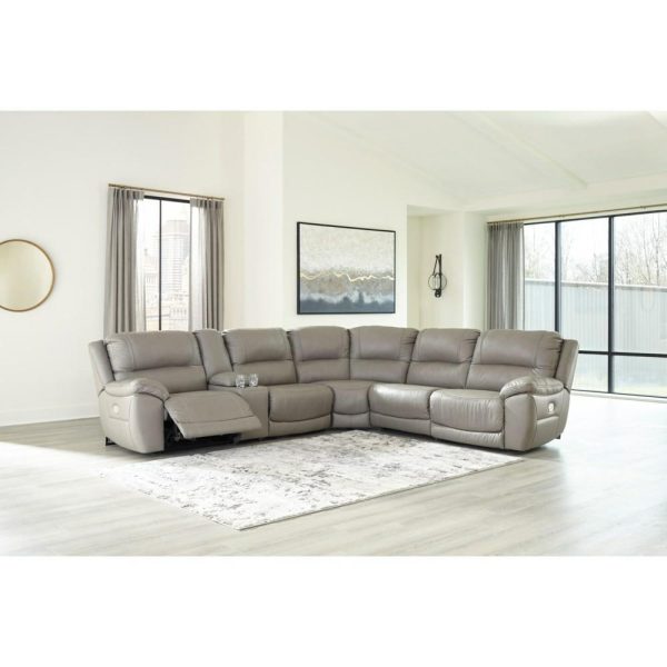 Leather Match 6-Piece Power Reclining Sectional  |  Sectional Sofas Living Room Sectional Sofas