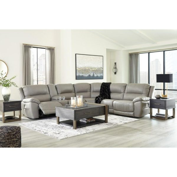 Leather Match 6-Piece Power Reclining Sectional  |  Sectional Sofas Living Room Sectional Sofas