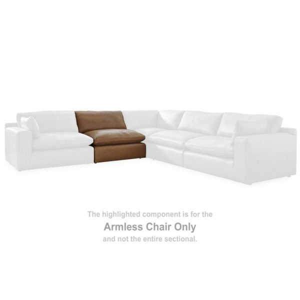 Leather Match Modular Armless Chair  |  Living Room Chairs Living Room Living Room Chairs