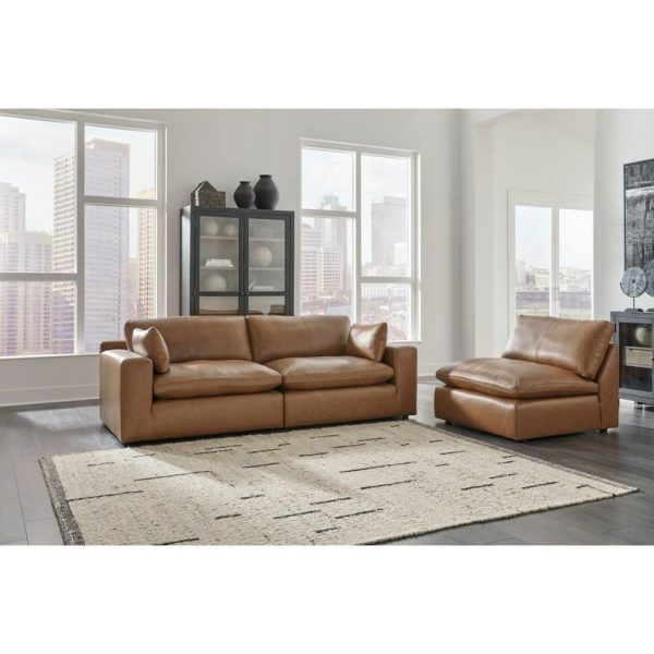 Leather Match Modular Armless Chair  |  Living Room Chairs Living Room Living Room Chairs