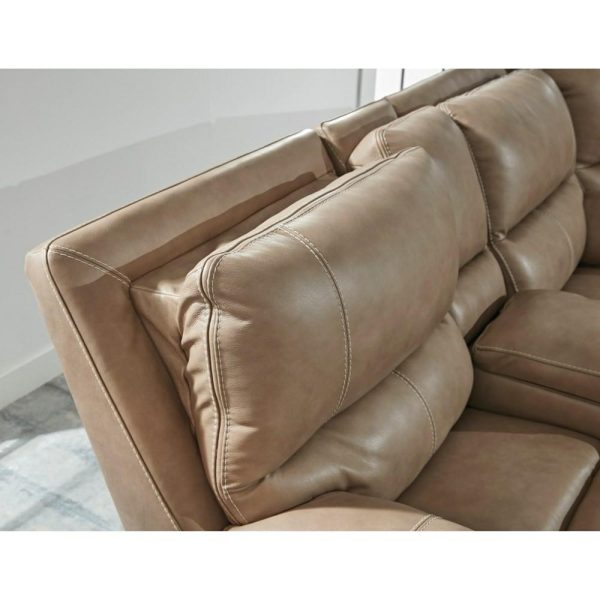 Leather Match Power Reclining Loveseat W/ Adj. Headrests  |  Reclining Loveseats Living Room Reclining Loveseats