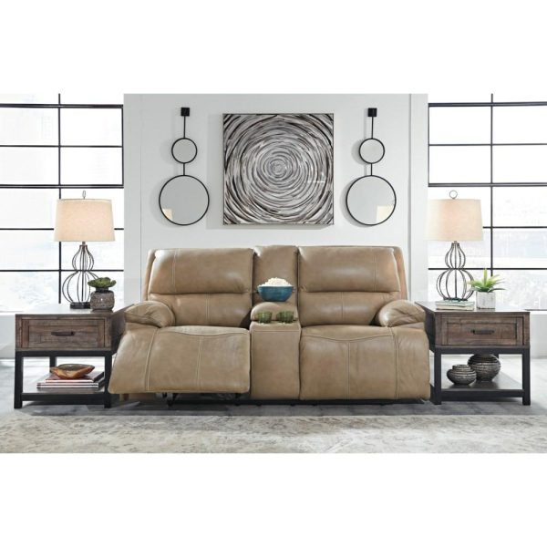 Leather Match Power Reclining Loveseat W/ Adj. Headrests  |  Reclining Loveseats Living Room Reclining Loveseats