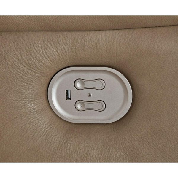 Leather Match Power Reclining Loveseat W/ Adj. Headrests  |  Reclining Loveseats Living Room Reclining Loveseats