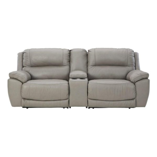 Leather Match Power Reclining Sectional Loveseat  |  Reclining Loveseats Living Room Reclining Loveseats