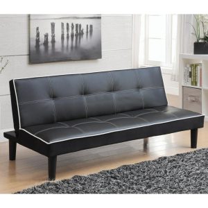 Leatherette Sofa Bed Piping  |  Sleeper Sofas Living Room Sleeper Sofas