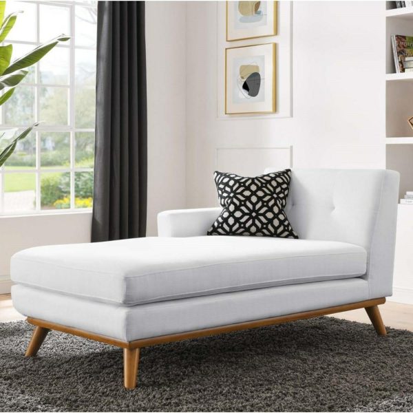 Left-Facing Upholstered Fabric Chaise  |  Chaises Chaises Chaises