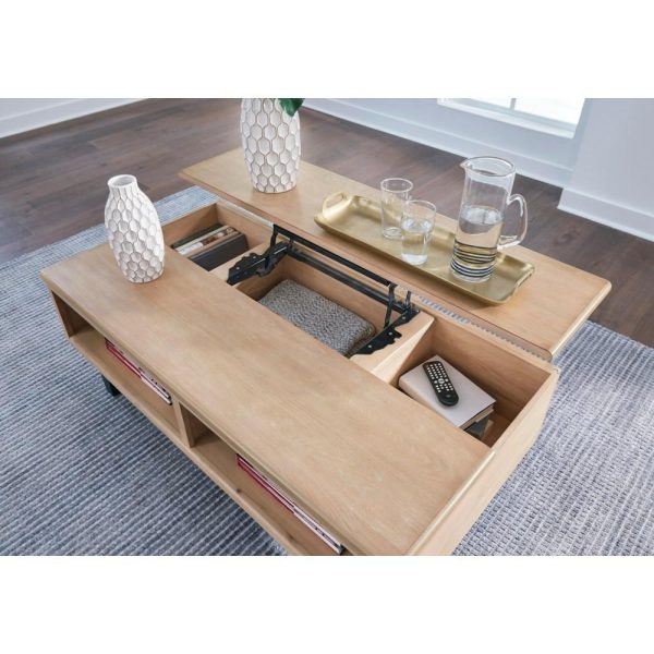 Lift-Top Coffee Table With Elm Veneer  |  Coffee Tables Coffee Tables Coffee Tables