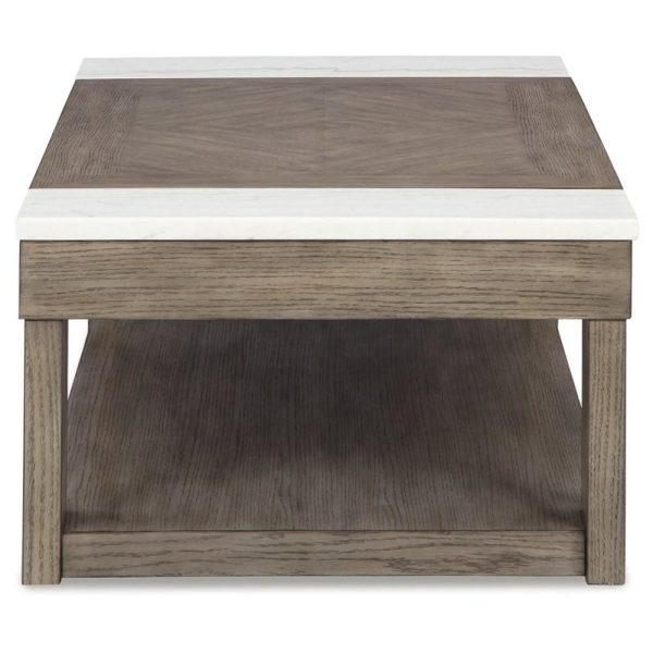 Lift-Top Coffee Table With White Marble Accents  |  Coffee Tables Coffee Tables Coffee Tables