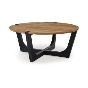 Mango Solid Wood Round Coffee Table  |  Coffee Tables Coffee Tables Coffee Tables