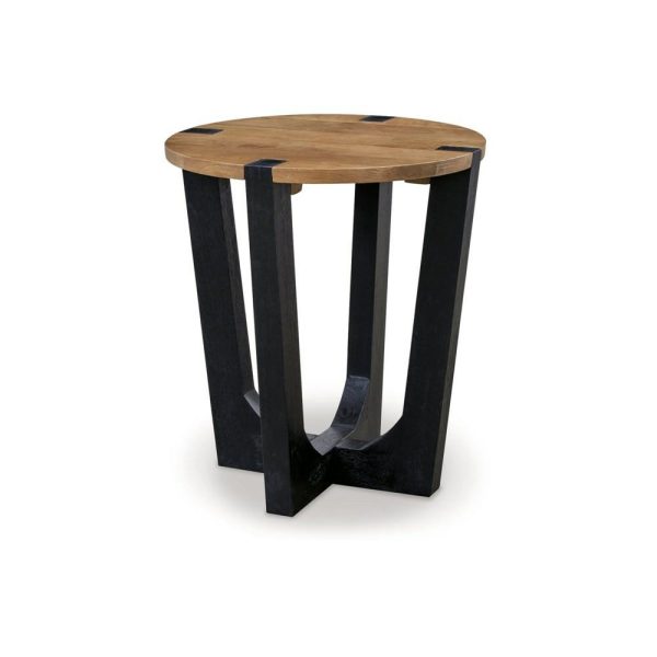 Mango Solid Wood Round End Table  |  End & Side Tables End & Side Tables End & Side Tables