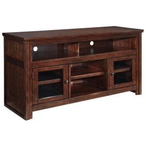 Mango Veneer Large Tv Stand With Glass Doors  |  Tv Stands Living Room Tv Stands