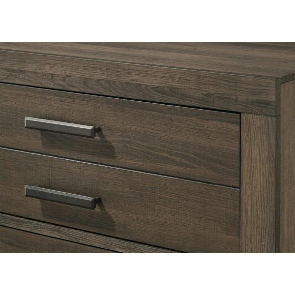 Marley Contemporary 6-Drawer Dresser & Mirror Set  |  Mirrored Dressers Bedroom Mirrored Dressers