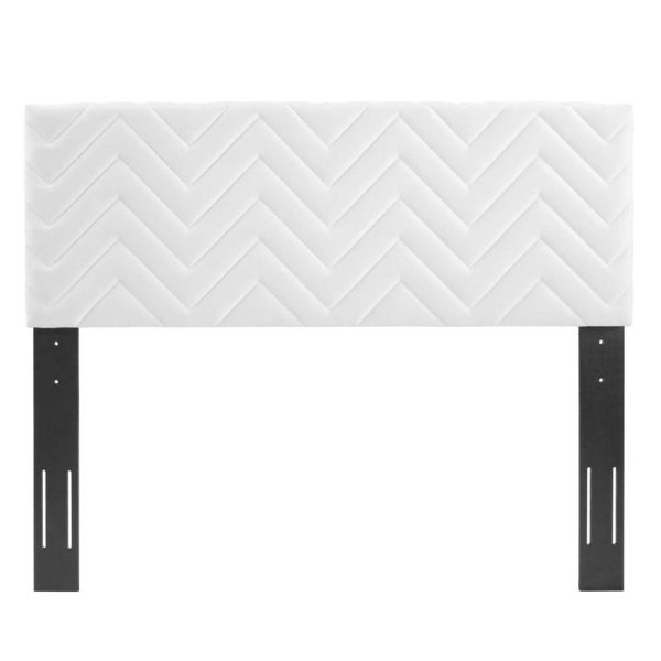 Mercy Chevron Tufted Performance Velvet Twin Headboard  |  Headboards Bedroom Headboards