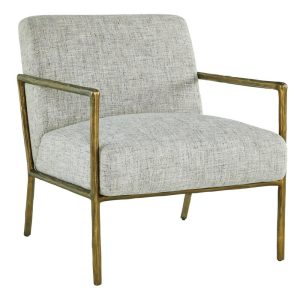 Metal Accent Chair In Antiqued Brass Finish  |  Living Room Chairs Living Room Living Room Chairs