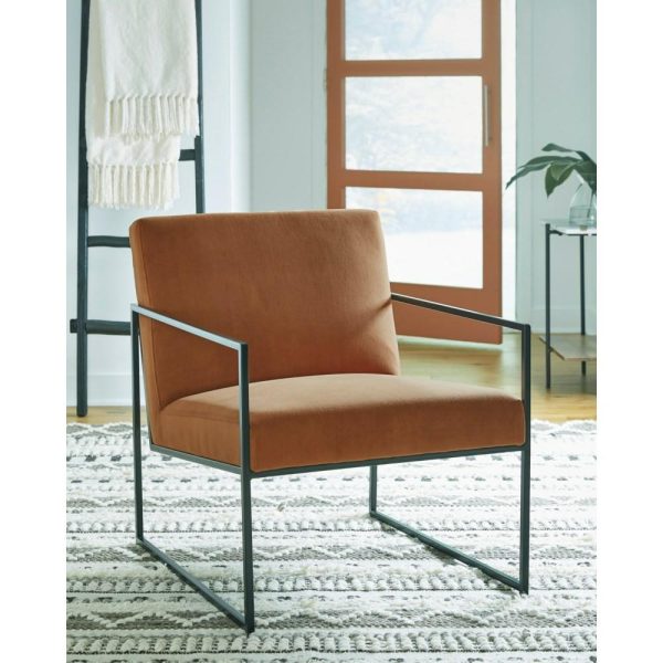 Metal Frame Accent Chair With Spice Velvet Fabric  |  Living Room Chairs Living Room Living Room Chairs