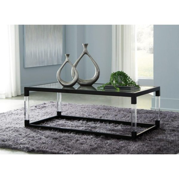 Metal/Acrylic Coffee Table With Glass Top  |  Coffee Tables Coffee Tables Coffee Tables