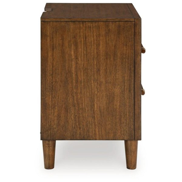 Mid-Century Modern 2-Drawer Nightstand  |  Nightstands Bedroom Nightstands