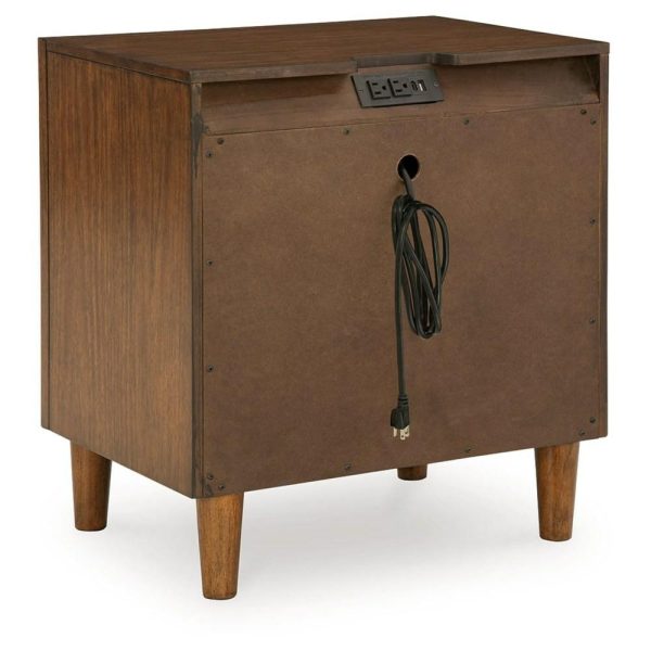 Mid-Century Modern 2-Drawer Nightstand  |  Nightstands Bedroom Nightstands