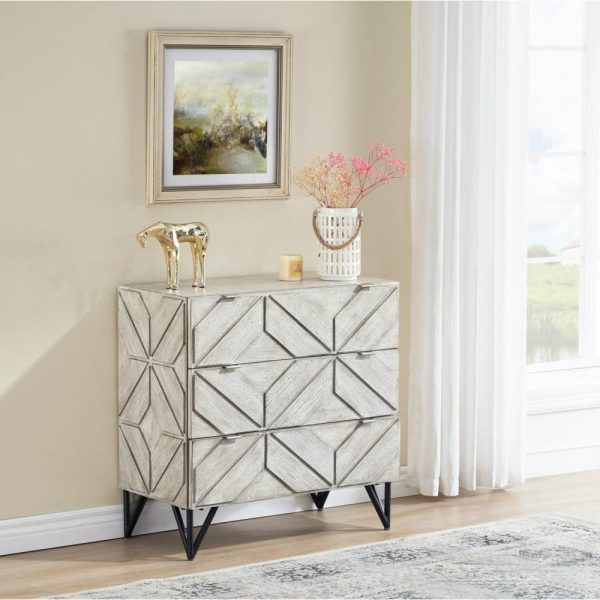 Mid-Century Modern 3-Drawer Accent Chest  |  Accent Cabinets Accent Cabinets Accent Cabinets