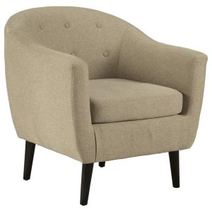 Mid-Century Modern Accent Chair With Tufted Back And Rounded Tapered Legs  |  Living Room Chairs Living Room Living Room Chairs