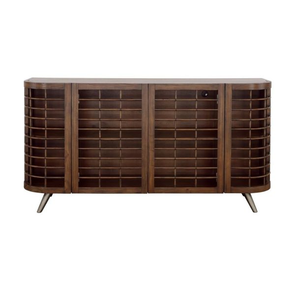 Mid-Century Modern Four Door Credenza  |  Accent Cabinets Accent Cabinets Accent Cabinets